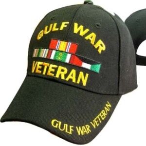 Gulf  War Veteran US Military VET Baseball Cap BLACK New